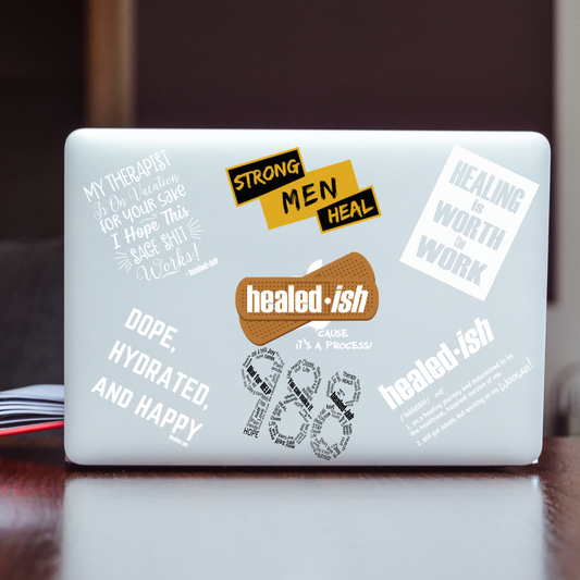 healed-ish mental health stickers