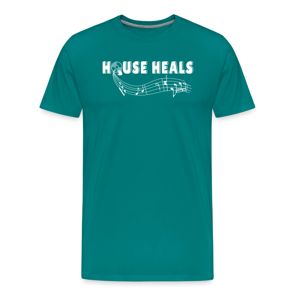 House Music Heals Unisex T-shirt - teal