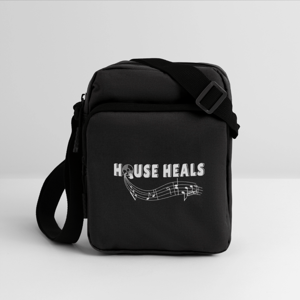 House Music Heals Crossbody Bag - black