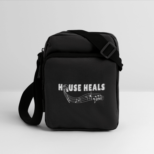 House Music Heals Crossbody Bag - black