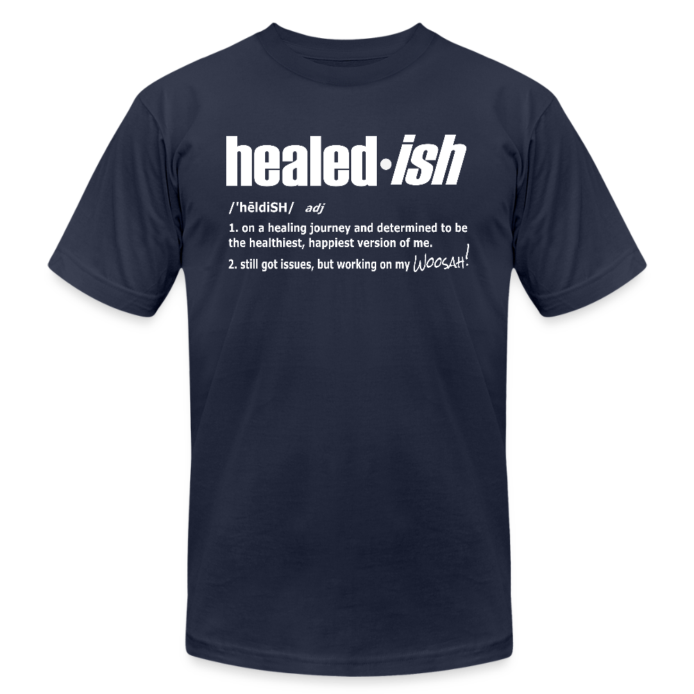Healed-ish Definition - Short Sleeve T-Shirt (Unisex) - navy