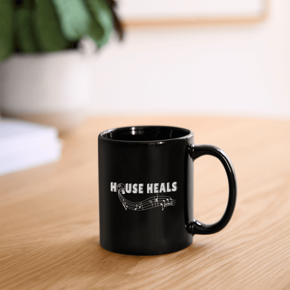 House Music Heals Mug - black