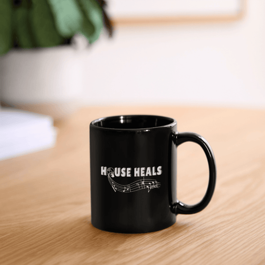 House Music Heals Mug - black