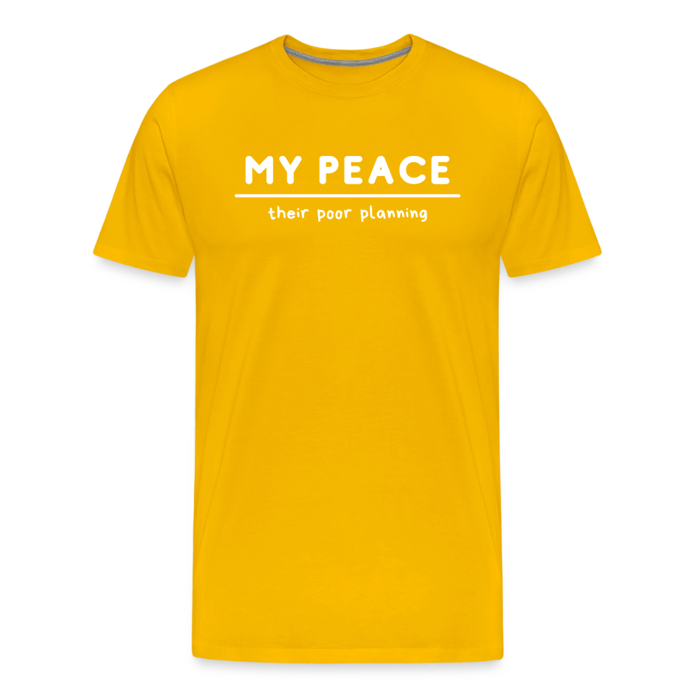 My Peace/their poor planning - Short Sleeve T-Shirt (Unisex) - sun yellow