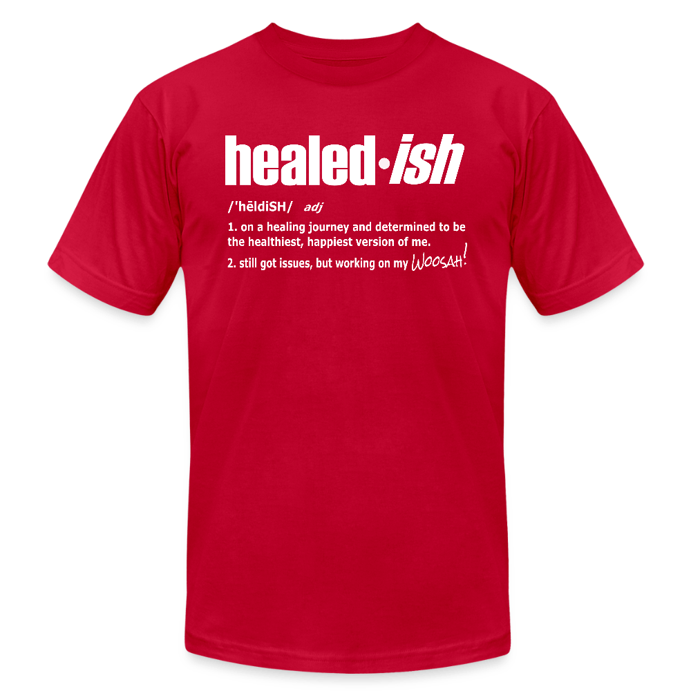 Healed-ish Definition - Short Sleeve T-Shirt (Unisex) - red