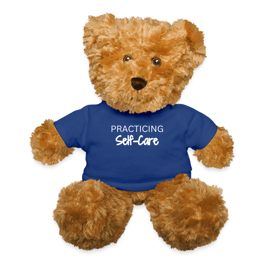 Practicing Self-Care - Comfort Bear - royal blue