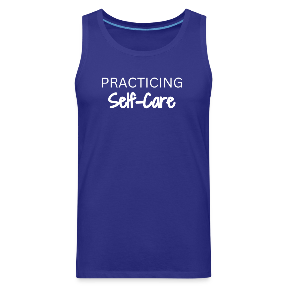 Practicing Self-Care Tank - royal blue