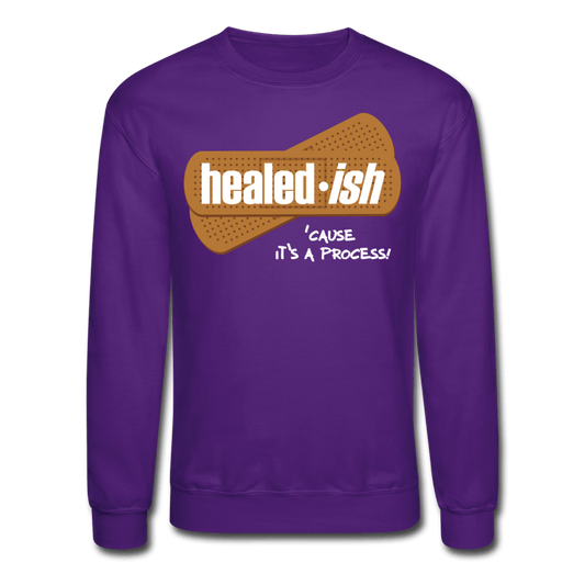 Healed-ish - Mental Health Sweatshirt (Unisex) - purple