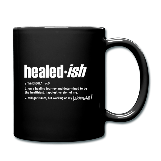 Healed-ish Definition Mug - black