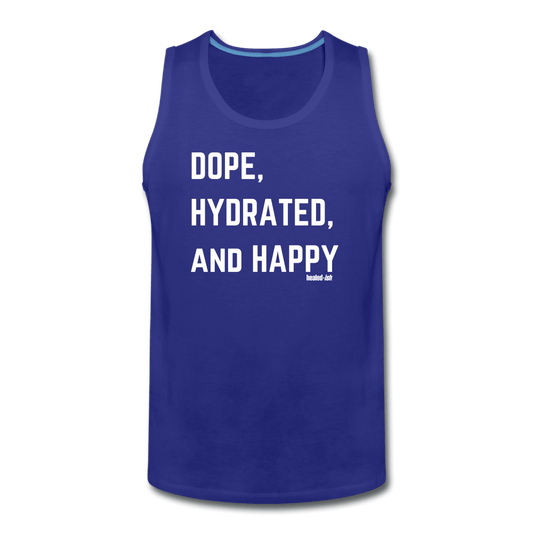 Dope, Hydrated and Happy - Tank (Unisex) - royal blue