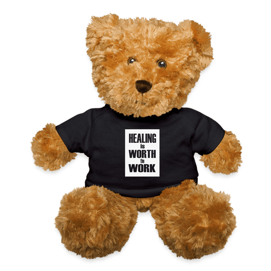 Healing is Worth the Work - Teddy Bear - black