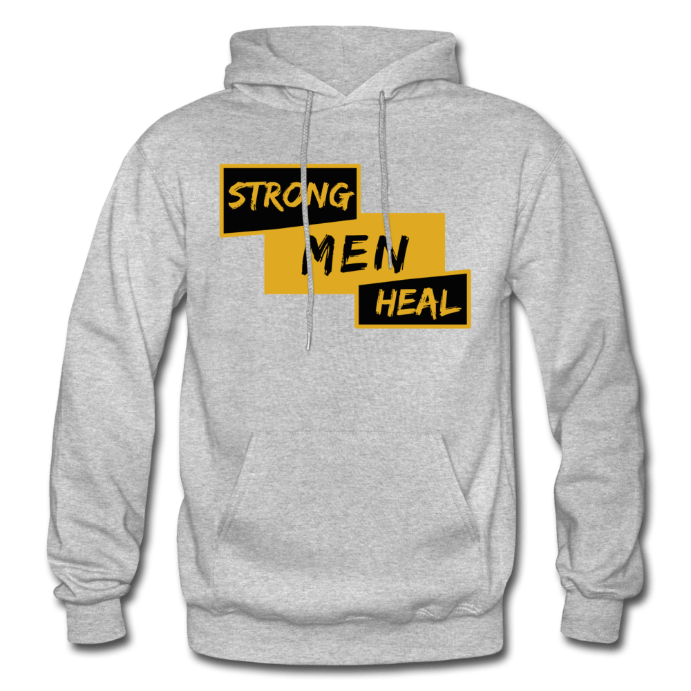Strong Men Heal - Hoodie (Unisex) - heather gray