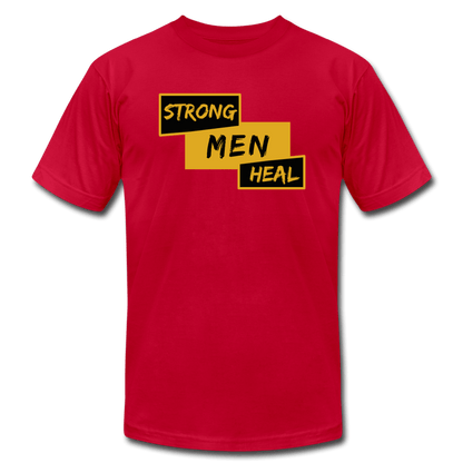Strong Men Heal - Short Sleeve T-Shirt (Unisex) - red