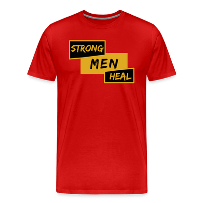 Strong Men Heal - Short Sleeve T-Shirt (Unisex) - red