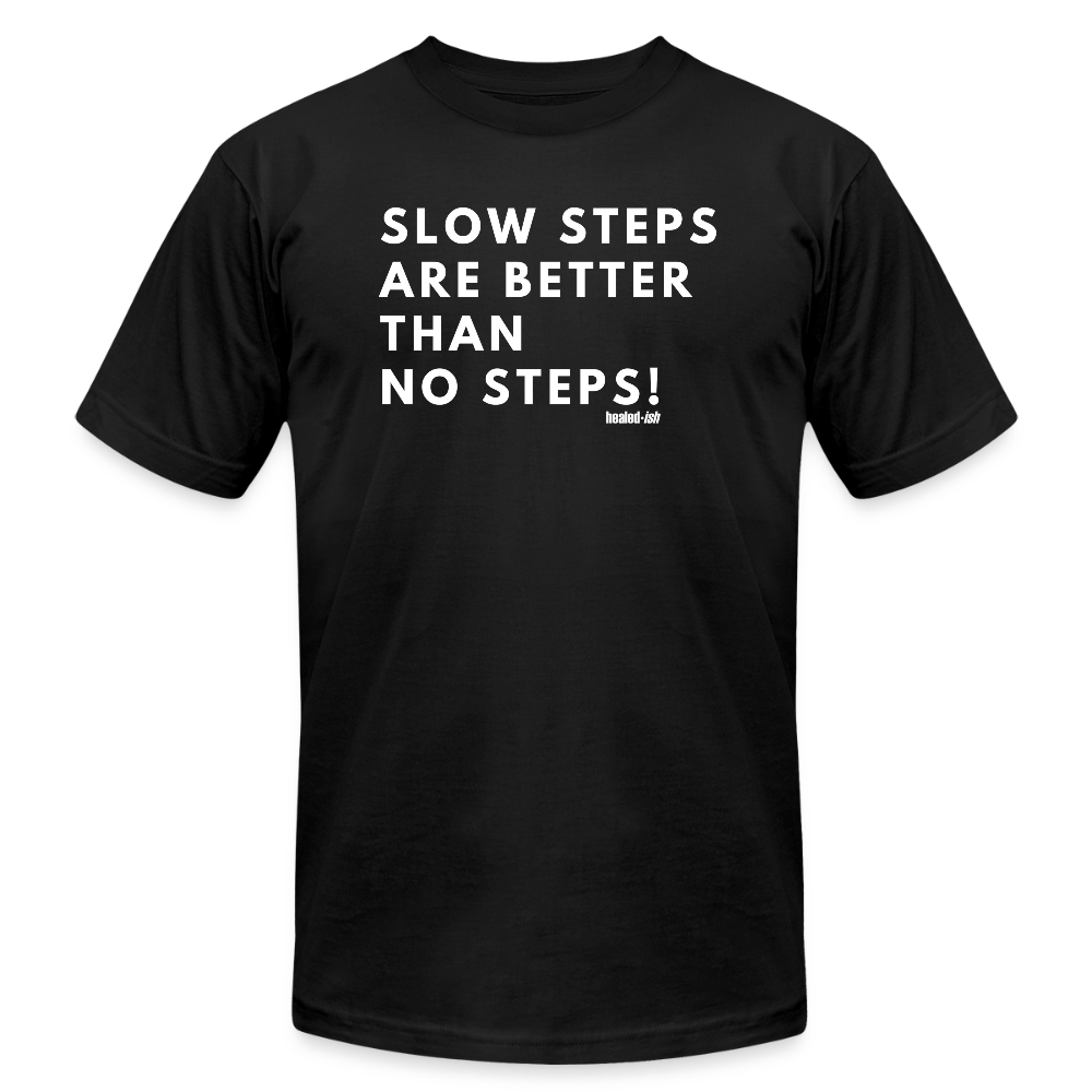 Slow Steps - Short Sleeve T-shirt (Unisex) - black