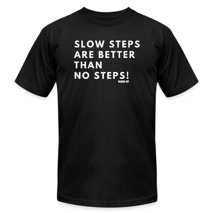 Slow Steps - Short Sleeve T-shirt (Unisex) - black