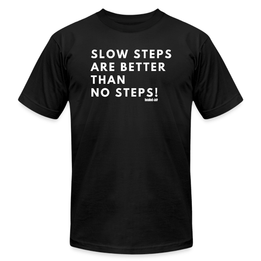 Slow Steps - Short Sleeve T-shirt (Unisex) - black