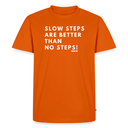 Slow Steps - Short Sleeve T-shirt (Unisex) - orange 