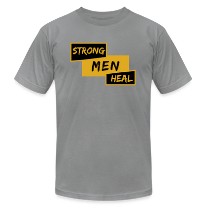 Strong Men Heal - Short Sleeve T-Shirt (Unisex) - slate