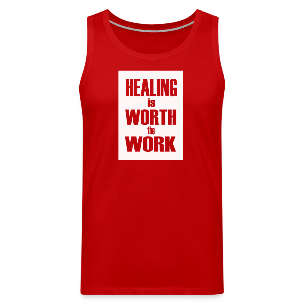 Healing Is Worth The Work - Tank (Unisex) - red