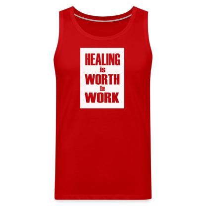 Healing Is Worth The Work - Tank (Unisex) - red