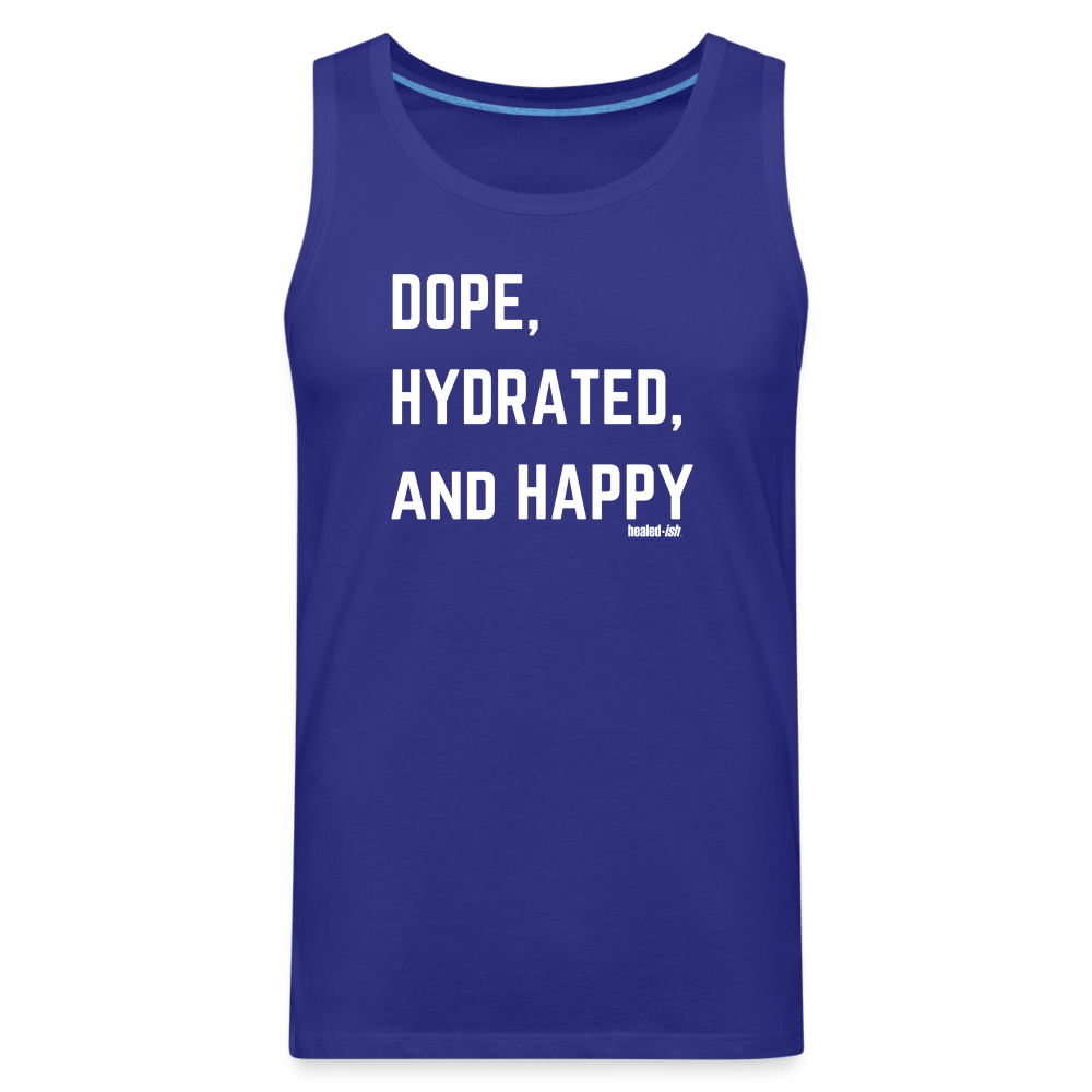 Dope, Hydrated and Happy - Tank (Unisex) - royal blue