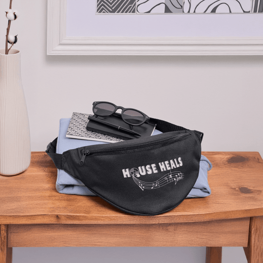 House Music Heals Fanny Pack - black