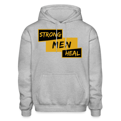 Strong Men Heal - Hoodie (Unisex) - heather gray