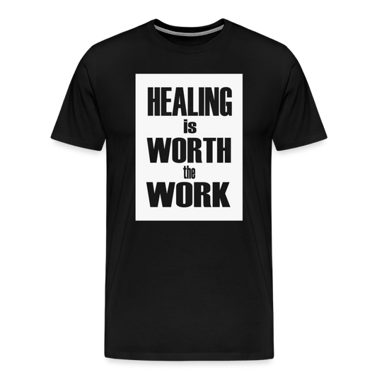 Healing Is Worth the Work - Short Sleeve T-Shirt (Unisex) - black