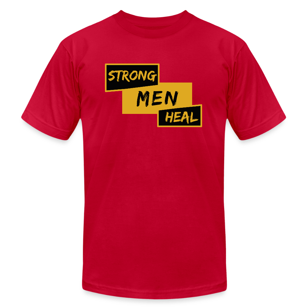 Strong Men Heal - Short Sleeve T-Shirt (Unisex) - red