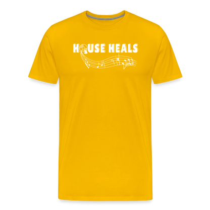 House Music Heals Unisex T-shirt - sun yellow
