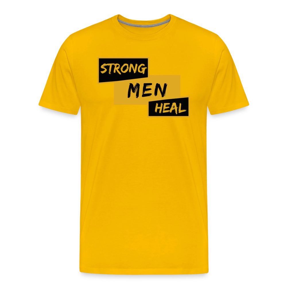Strong Men Heal - Short Sleeve T-Shirt (Unisex) - sun yellow