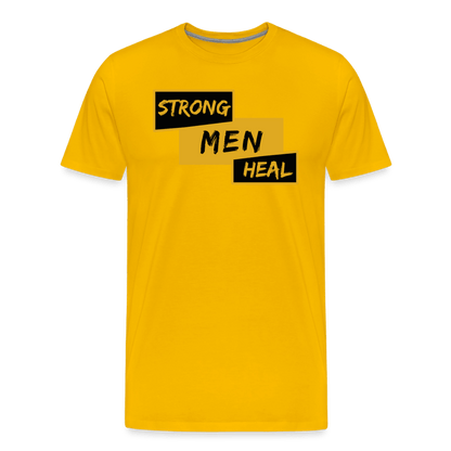 Strong Men Heal - Short Sleeve T-Shirt (Unisex) - sun yellow