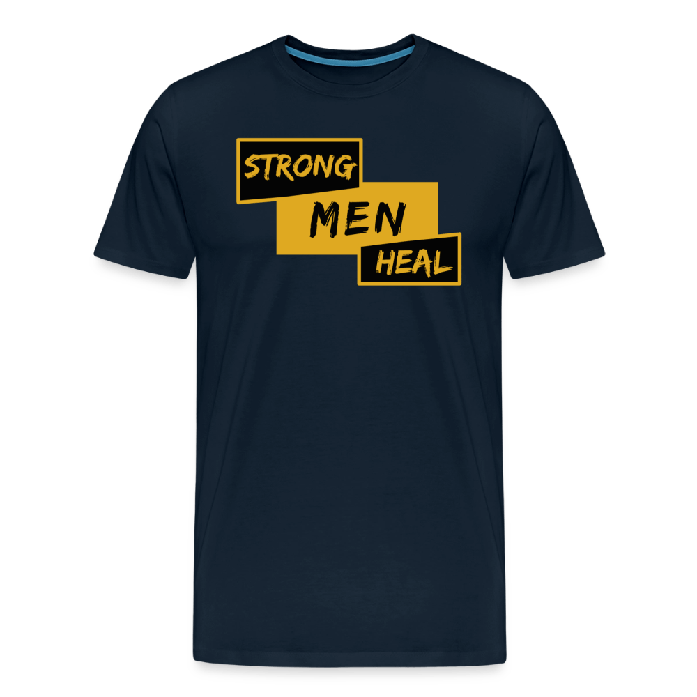 Strong Men Heal - Short Sleeve T-Shirt (Unisex) - deep navy