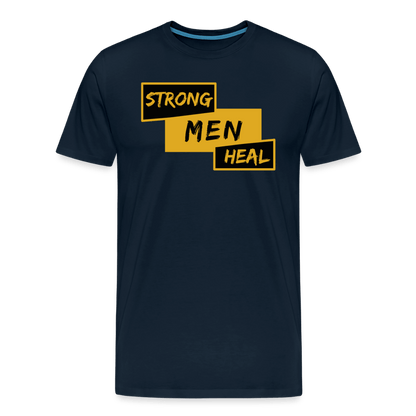 Strong Men Heal - Short Sleeve T-Shirt (Unisex) - deep navy