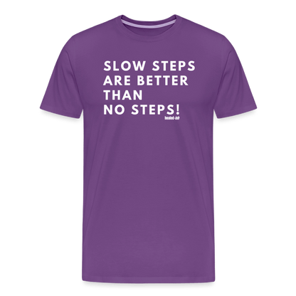 Slow Steps - Short Sleeve T-shirt (Unisex) - purple