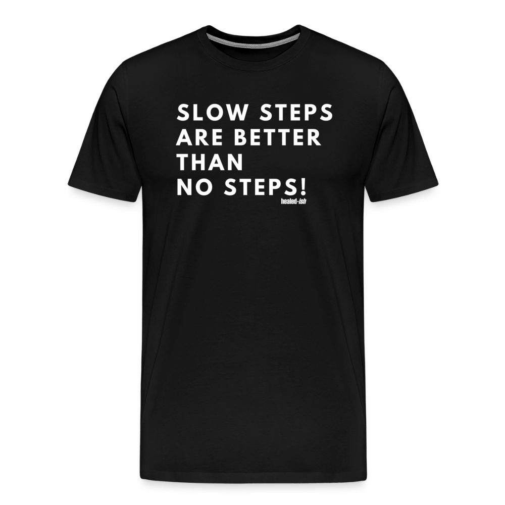 Slow Steps - Short Sleeve T-shirt (Unisex) - black