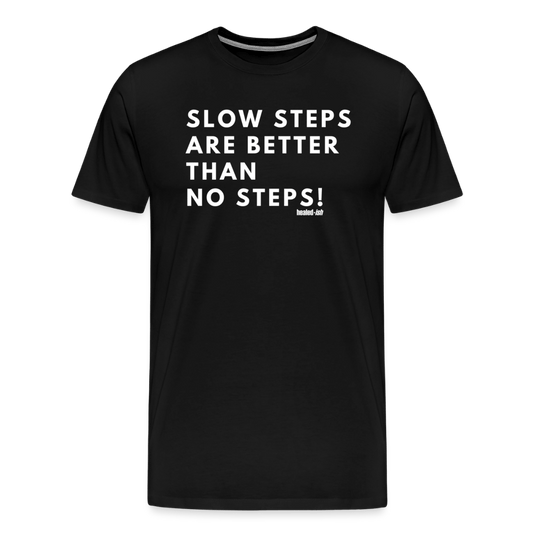 Slow Steps - Short Sleeve T-shirt (Unisex) - black