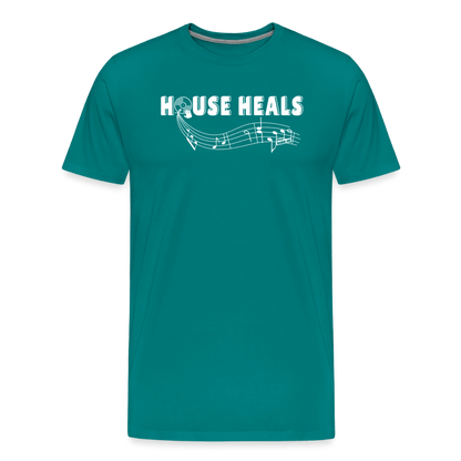 House Music Heals Unisex T-shirt - teal