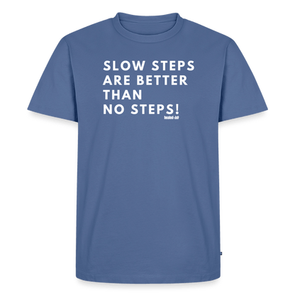Slow Steps - Short Sleeve T-shirt (Unisex) - stone blue 