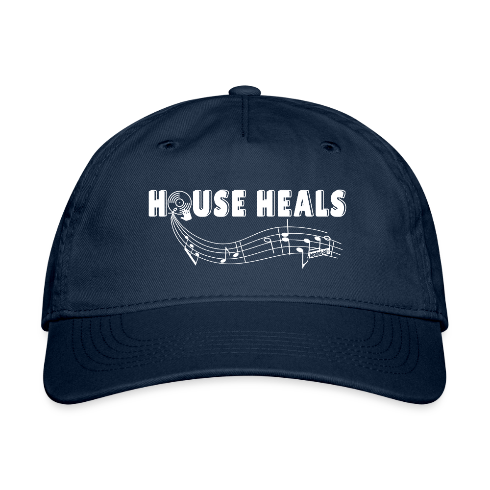 House Music Heals Baseball Cap - navy