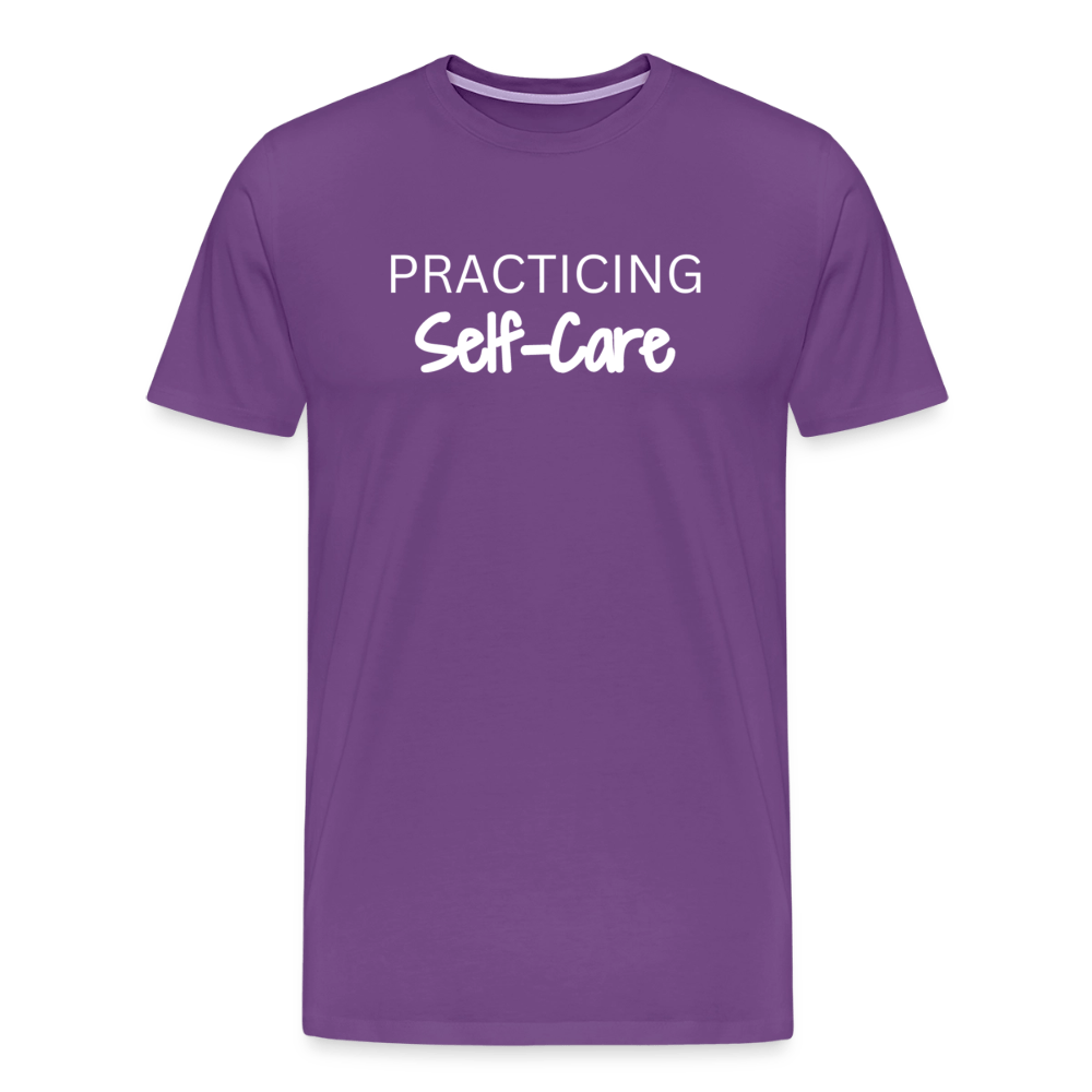 Practicing Self-Care - T-shirt - purple