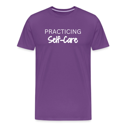 Practicing Self-Care - T-shirt - purple