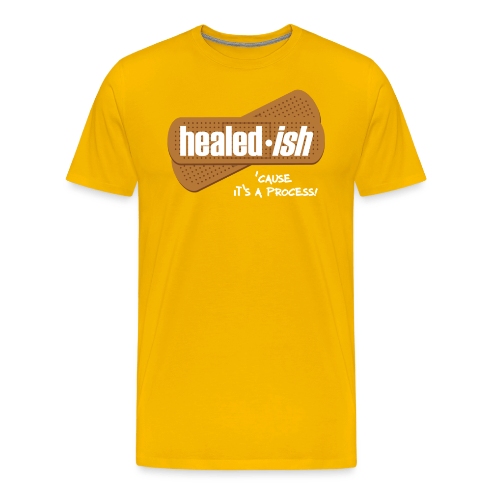Healed-ish: 'Cause It's A Process - Short Sleeve T-Shirt (Unisex) - sun yellow