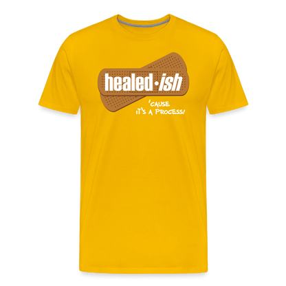 Healed-ish: 'Cause It's A Process - Short Sleeve T-Shirt (Unisex) - sun yellow