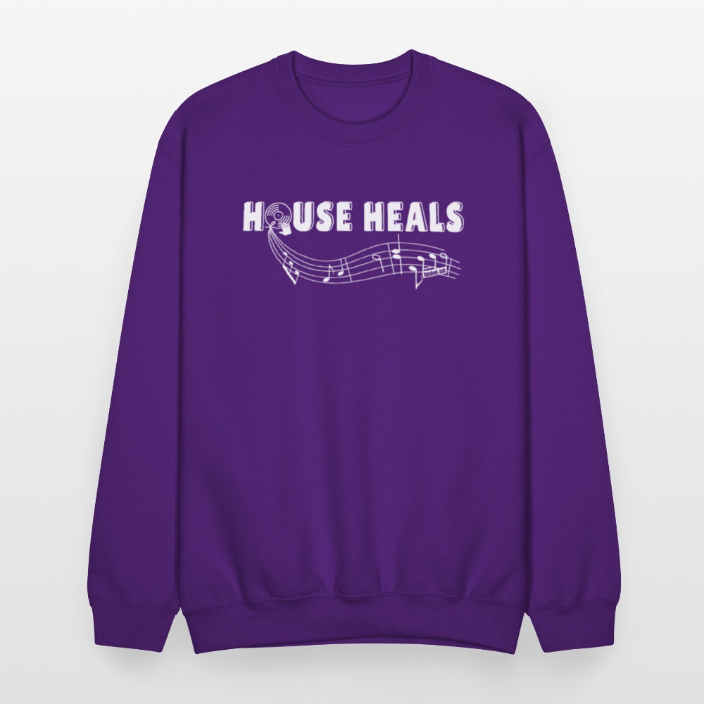 House Music Heals Unisex Sweatshirt - purple
