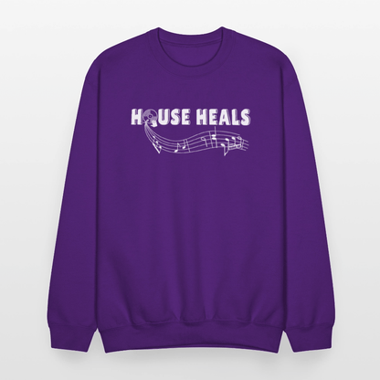 House Music Heals Unisex Sweatshirt - purple