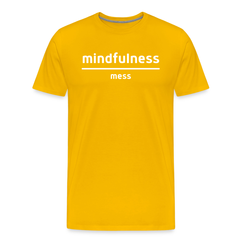 Mindfulness Over Mess - Short Sleeve T-Shirt (Unisex) - sun yellow