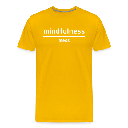 Mindfulness Over Mess - Short Sleeve T-Shirt (Unisex) - sun yellow
