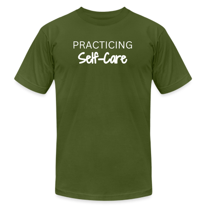 Practicing Self-Care - T-shirt - olive
